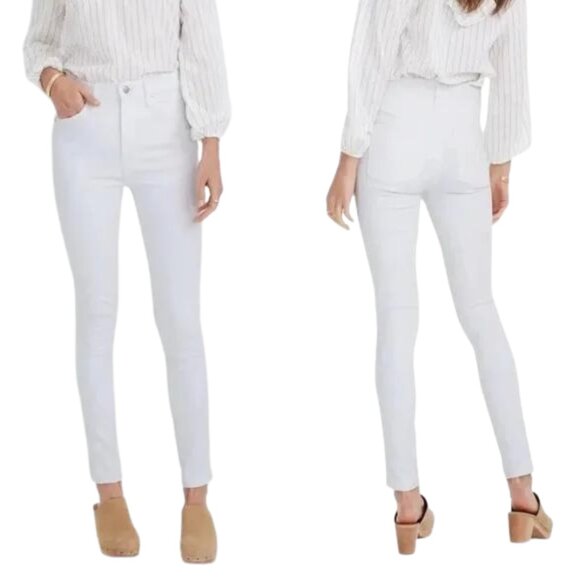 Madewell Women's Straight Leg Jeans - White - Picture 1 of 14